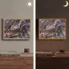 Marmer - Goud - Roze Light Box met batterij (Wandlamp) middel -sfeer3