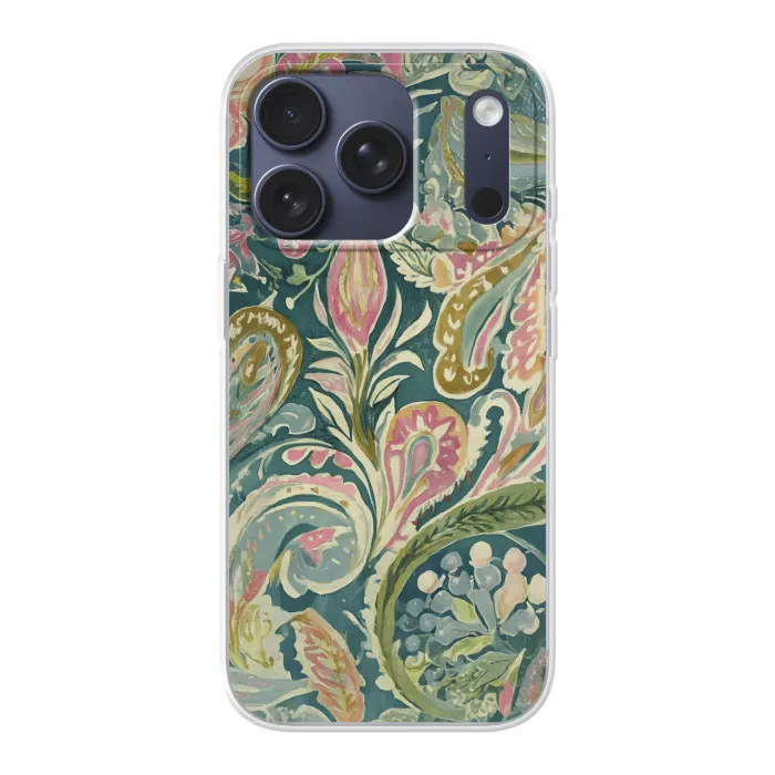 Patroon - Kleurrijk - Sierlijk - Groen Telefoonhoesje iPhone 17 Pro klein -3d