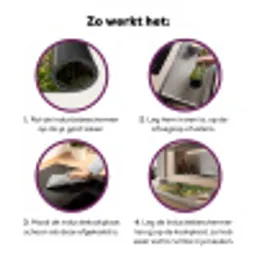 Ara - Jungle - Rood Inductie beschermer vinyl 3mm klein -zzzzzzz-cc-werking