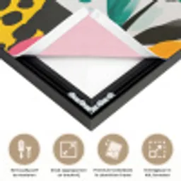 Stippen - Vormen - Modern - Kleuren Textielframe zwart klein -USP_feed_closeupNL