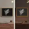 Maïskolf - Glanzend metaal - Elegant Light Box met batterij (Wandlamp) middel -sfeer3