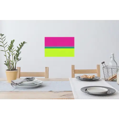 Strepen - Modern - Kleurrijk Muursticker klein -eettafel