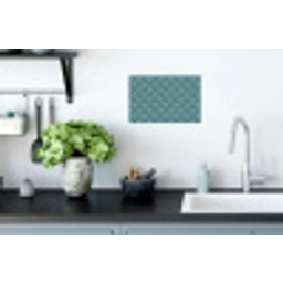 Symmetrisch - Patroon - Blauw Muursticker klein 286 -keuken