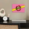 Lippen - Tekst - Kleurrijk poster papier klein -sfeer1