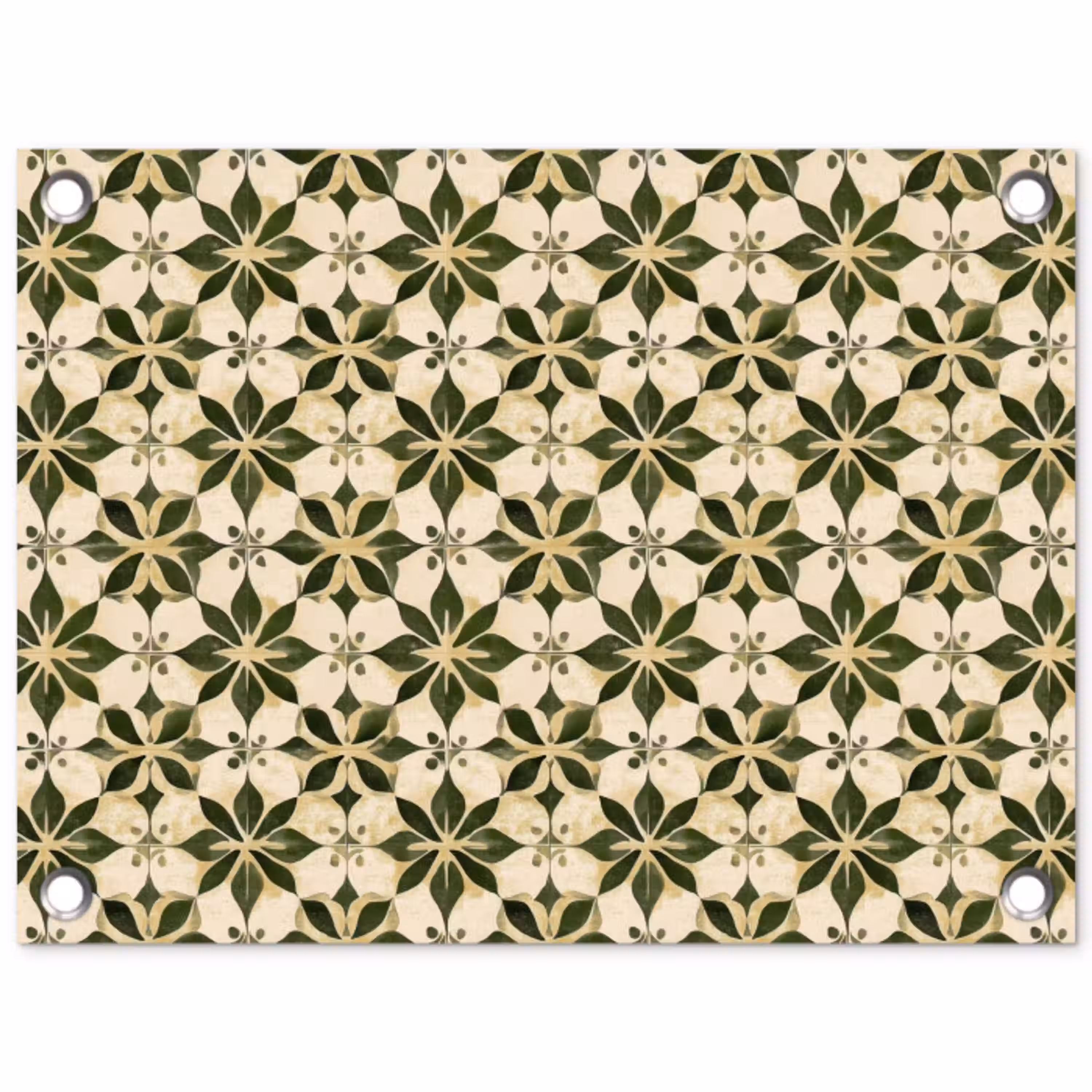 Tegel - Dessin - Groen tuinposter los doek klein 239 -3d