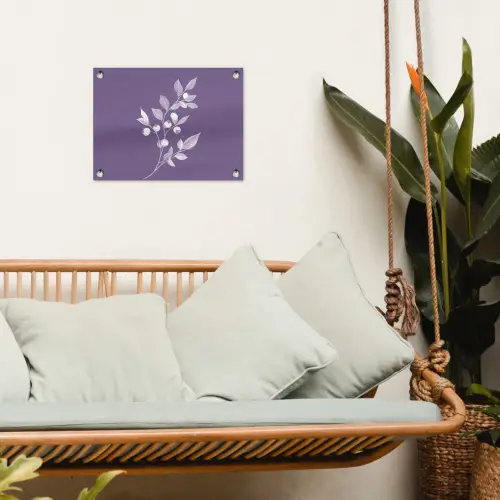 Tak - Sierlijk - Bladeren - Minimalistisch tuinposter los doek klein -sfeer7