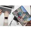 Auto - Vrouw - Groen laptophoes neopreen klein -bureau