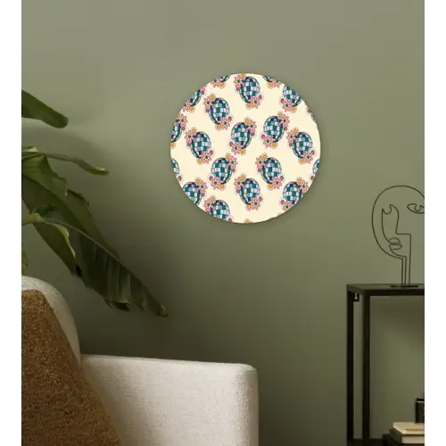 Retro - Disco - Bloemen - Discobal Wandcirkel plexiglas klein 852 -sfeer3