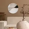 Contourlijnen - Abstracte landschap Wandcirkel kunststof plaat 5mm dik klein -sfeer1
