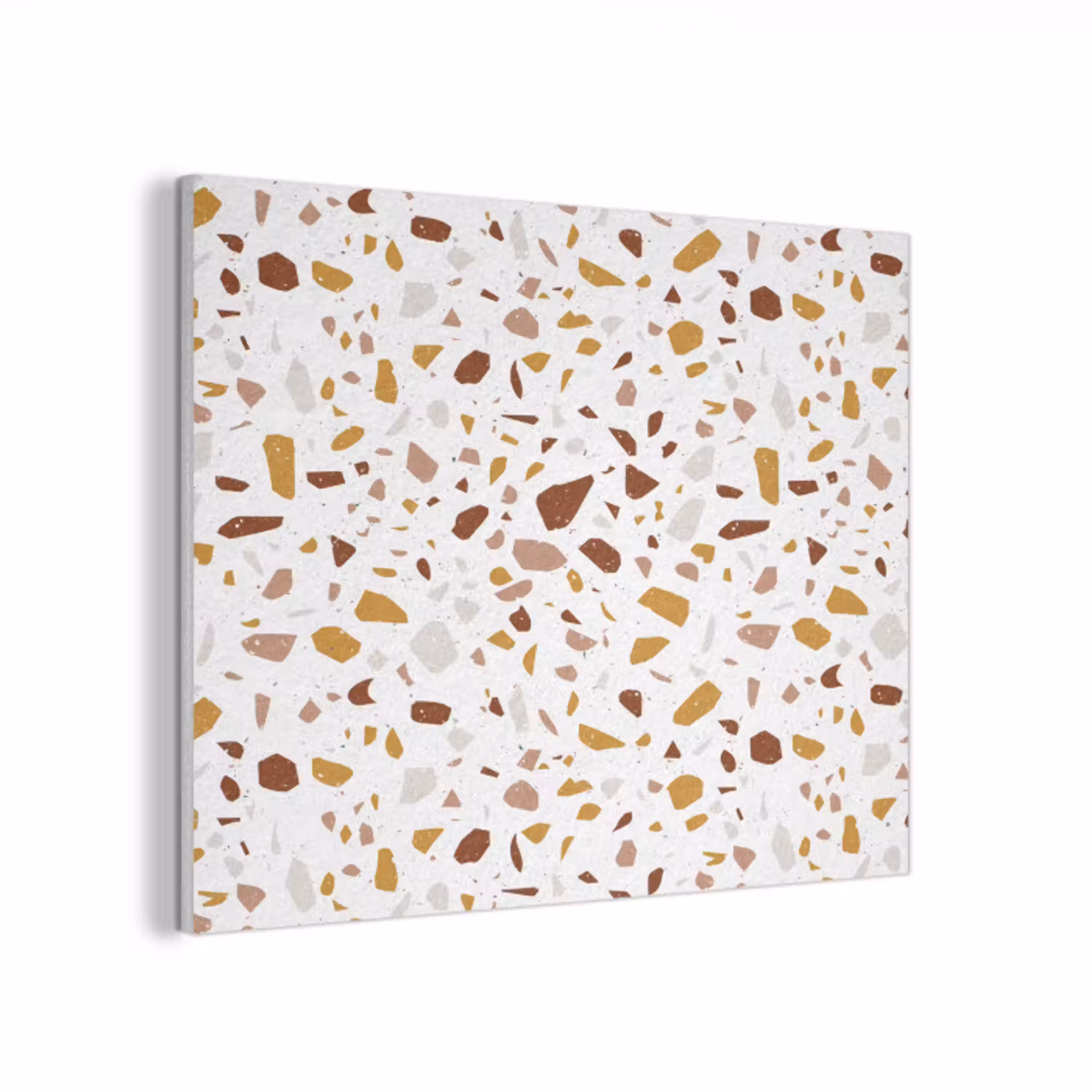 Terrazzo -  Patroon - Wit - Urban PET vilt klein 837 -3d