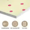 Nice - Stippen - Roze - Geel PET vilt klein -closeup_DE