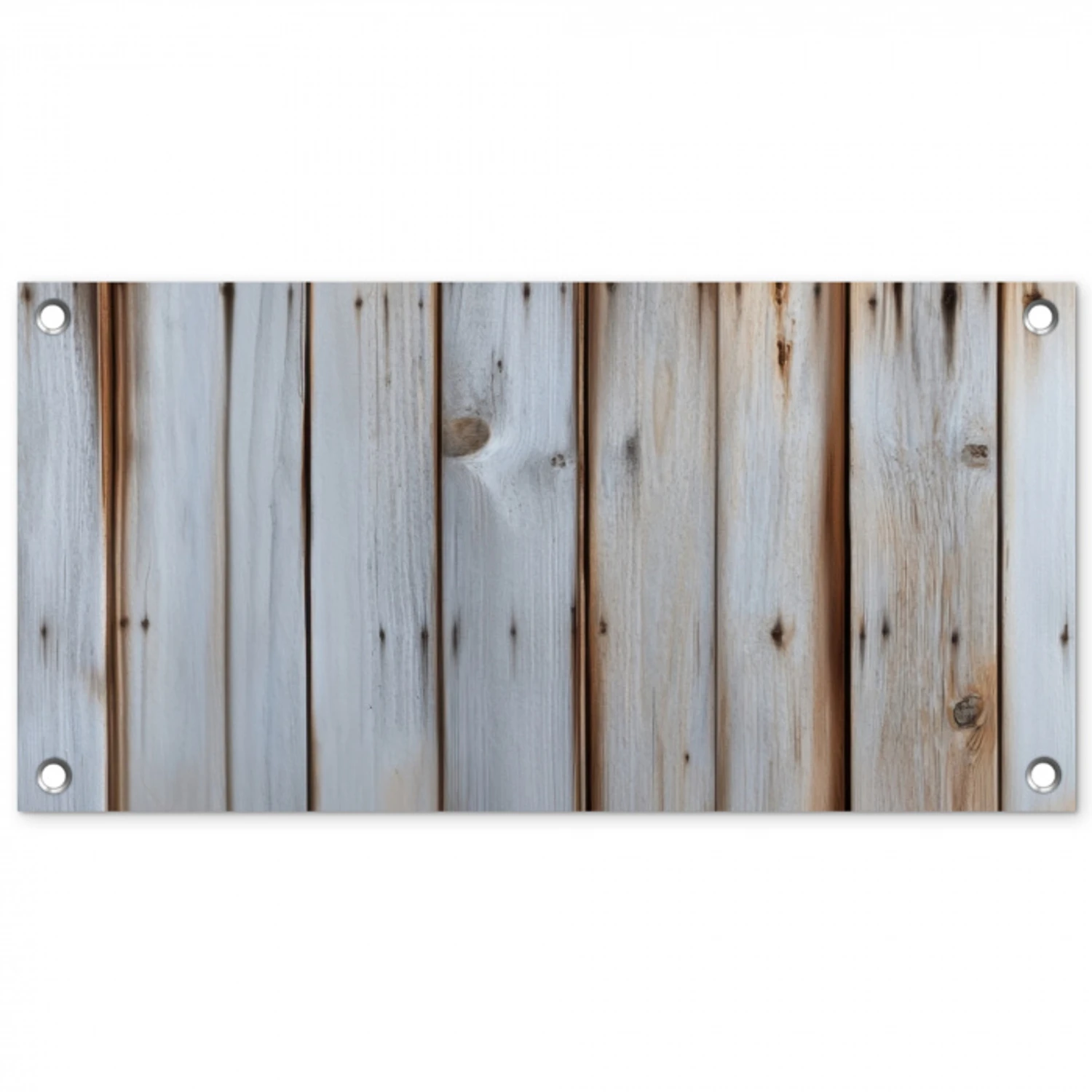 Hout - Planken - Verweerd tuinposter los doek klein -3d