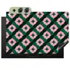 Groen - Roze - Retro - Sterren Inductie beschemer met haakjes klein 777 -3d