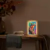 Kikker - Felgekleurd - Tak - Regenboog Light Box met kabel (Tafellamp) klein -sfeer4
