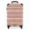 Strepen patroon rood NBS - Handbagage koffer - Volwassenen Unisex middel -productfoto_recht