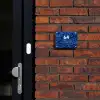 Blauwe rozen - Modern Naambord Rechthoek middel -sfeer1-rechthoek-S