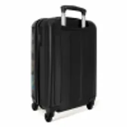 Meisje met hartvormige ballon in graffiti stijl NBS - Handbagage koffer - Unisex middel -achterkant
