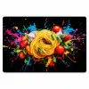 Spaghetti - Graffiti - Verf - Kleurrijk - Eten - Modern Placemat vinyl groot -zzsfeer1_Kitchenyeah-website
