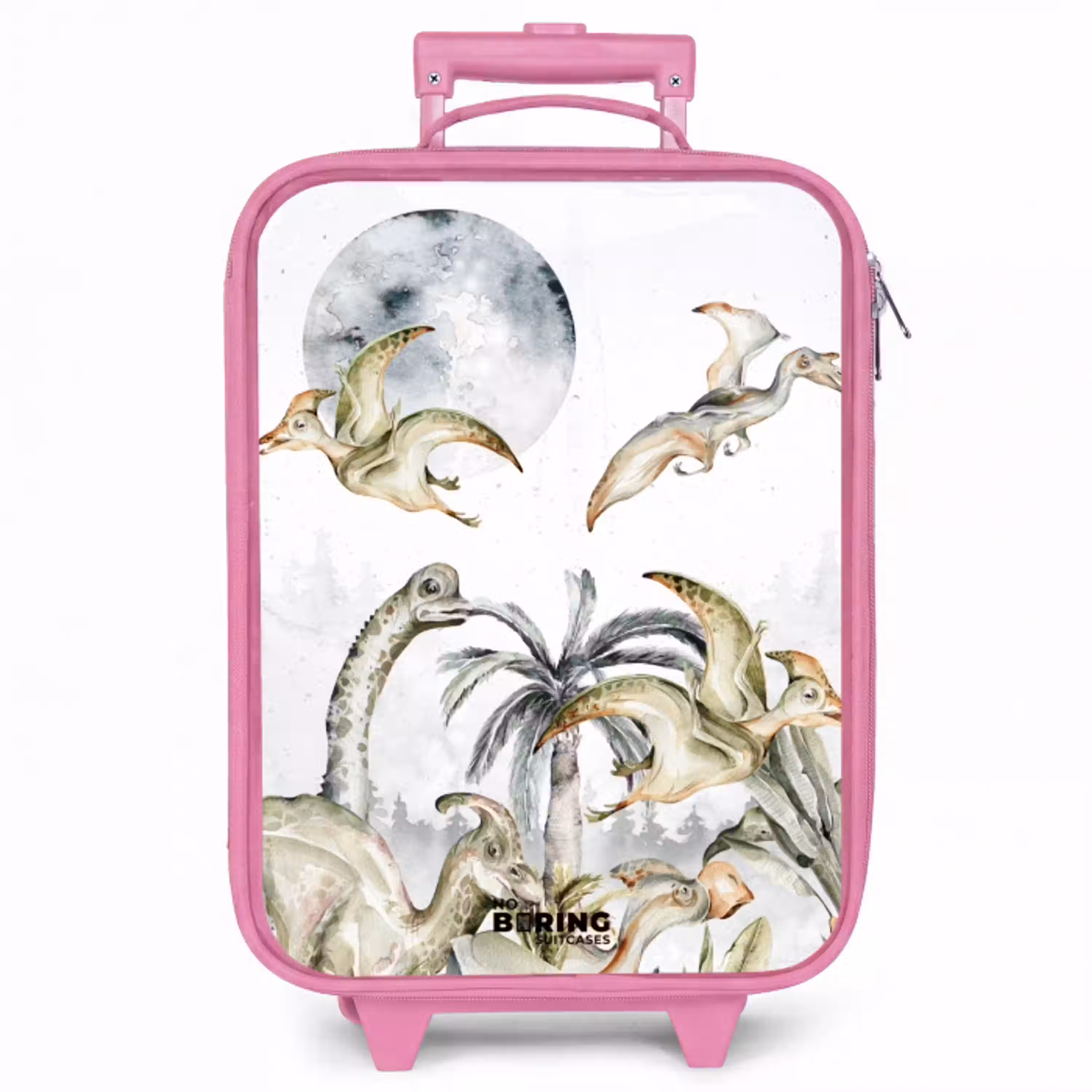 Dino's in de jungle Kinderkoffer - Roze klein -zzz_website3d