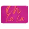 Oh la la - Oranje - Roze Badmat klein -3d