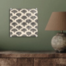 Waaiers - Botanisch - Zwart - Beige plexiglas 5mm klein 11 -sfeer3