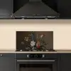 Bloemen in een Wan-Li vaas en schelpen - Schilderij van Balthasar van der Ast keuken achterwand spatscherm klein -sfeer1