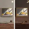 Citroenen - Stilleven - Geel Light Box met batterij (Wandlamp) middel -sfeer3
