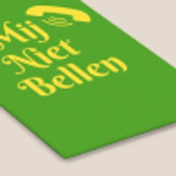 Mij niet bellen - Telefoon - Groen fotolijst zwart zonder passe partout klein -zsfeer6