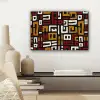 Abstract - Patroon - Rood canvas 2cm klein -sfeer6