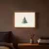 Kerstboom - Illustratie - Ster - Sneeuw Light Box met batterij (Wandlamp) middel -sfeer4