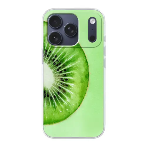 Kiwi - Groen - Fris Telefoonhoesje iPhone 17 Pro klein -3d