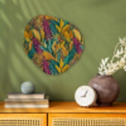 Tropische - Botanisch - Patroon - Kleurrijk - Exotisch Wandcirkel Organisch Forex 3mm klein 629 -sfeer2