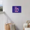 Tekst - Valentijn - Love - Blauw tuinposter los doek klein -sfeer8