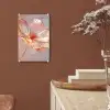 Glazen - Bloem - Roze plexiglas 5mm klein -sfeer5