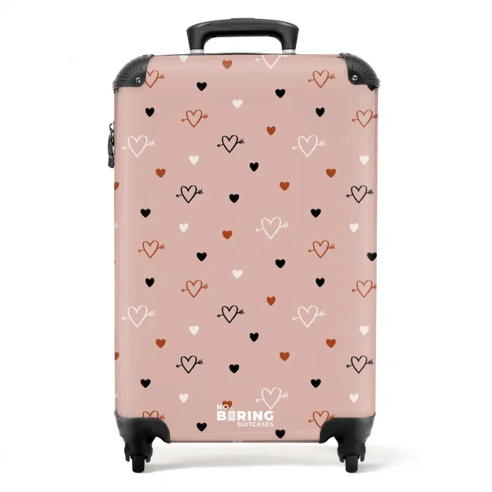 Cupido's hartjes NBS - Handbagage koffer - Volwassenen Unisex middel -productfoto_recht