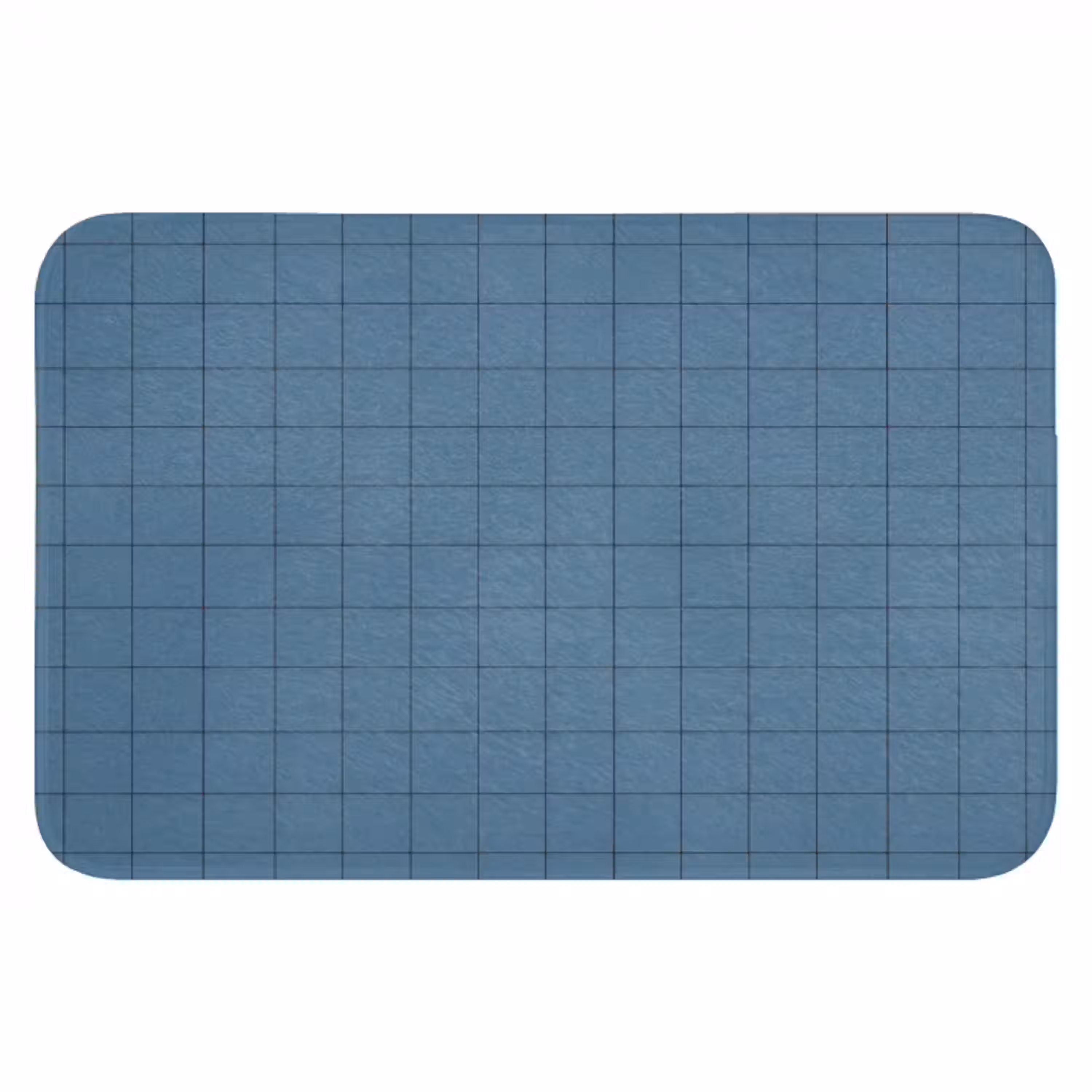 Ruiten - Geometrisch - Blauw Badmat klein 997 -3d