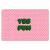 Yes fun - Groen - Roze - Stippen Placemat vinyl groot -zzsfeer1_Kitchenyeah-website