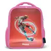 Voetbal - Jongen - Rood - Lichtcirkel Kinderrugzak - Roze middel -3d