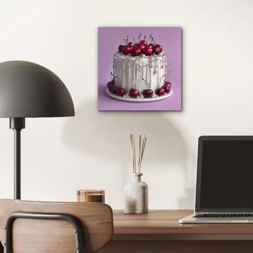 Taart - Kersen - Juwelen - Rood aluminium wit klein -sfeer5