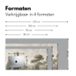 Vallei - Bos - Natuur - Groen Muismat XXL klein -sfeer5