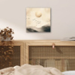 Landschap - Japandi - vogel aluminium wit klein -sfeer3