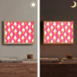Softijs - Horentje - Roze Light Box met batterij (Wandlamp) middel 907 -sfeer3
