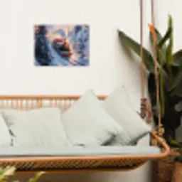 Kersttrein - Sneeuw - Winter - Kerst tuinposter los doek klein -sfeer7