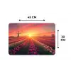 Windmolen - Zonsondergang - Landschap Placemat vinyl groot -specs