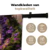 Poort - Paars - Bloemen Wandkleed katoen klein -sfeer2