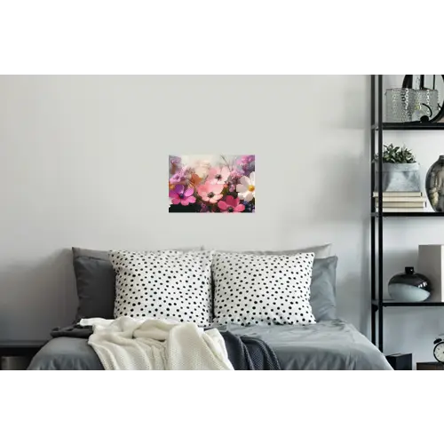 Bloemen - Kleurrijk - Bloei Muursticker klein -slaapkamer