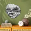 Rotterdam - Skyline - Zwart - Wit Wandcirkel Organisch Forex 3mm klein -sfeer2
