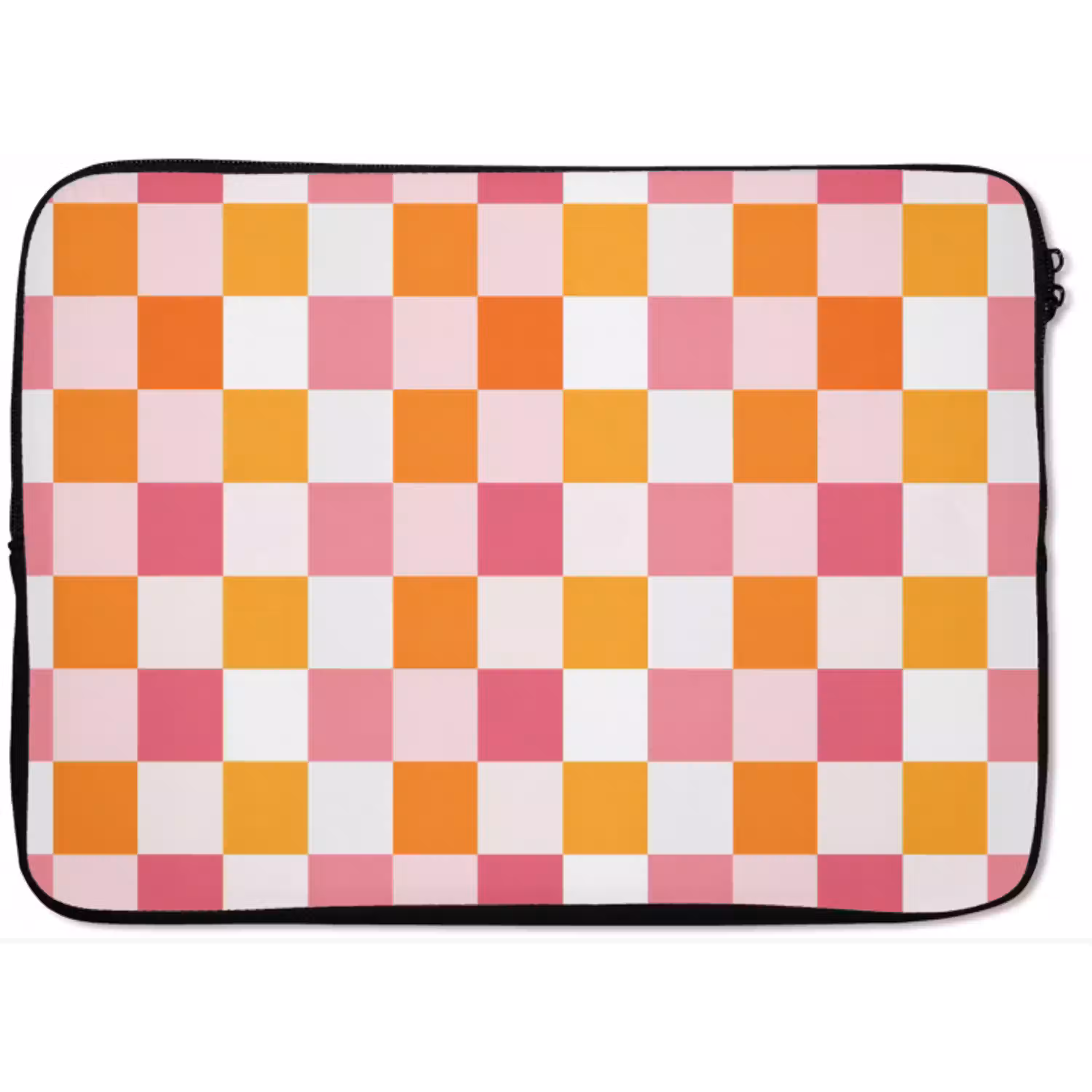 Patroon - Vierkant - Roze laptophoes neopreen klein 279 -zkaufland3dotto
