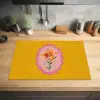 Lelie - Oranje - Lijst - Ovaal Inductie beschermer vinyl 3mm klein -sfeer5