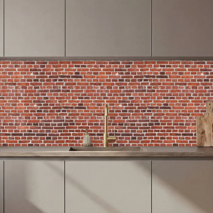 Muur - Bakstenen - Versleten - Voegen keuken achterwand 2 middel 871 zz_3dshopping